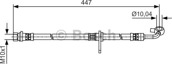 BOSCH 1987481511 - Əyləc şlanqı www.furqanavto.az