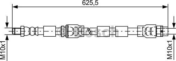 BOSCH 1 987 481 589 - Əyləc şlanqı furqanavto.az