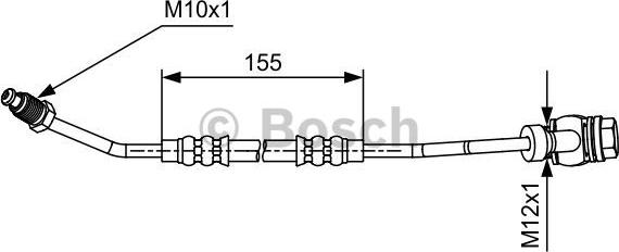 BOSCH 1 987 481 588 - Əyləc şlanqı furqanavto.az