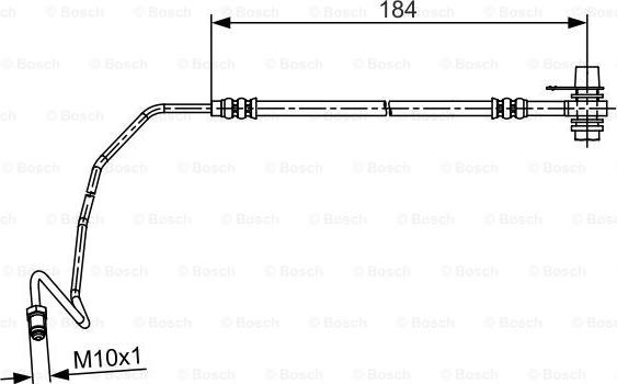 BOSCH 1987481534 - Əyləc şlanqı www.furqanavto.az