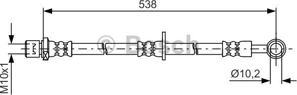 BOSCH 1 987 481 606 - Əyləc şlanqı furqanavto.az