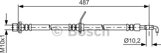 BOSCH 1 987 481 634 - Əyləc şlanqı furqanavto.az