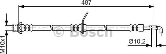 BOSCH 1 987 481 633 - Əyləc şlanqı furqanavto.az