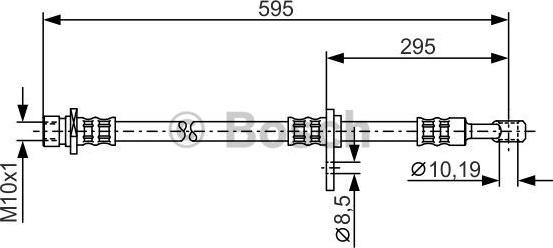 BOSCH 1 987 481 044 - Əyləc şlanqı furqanavto.az