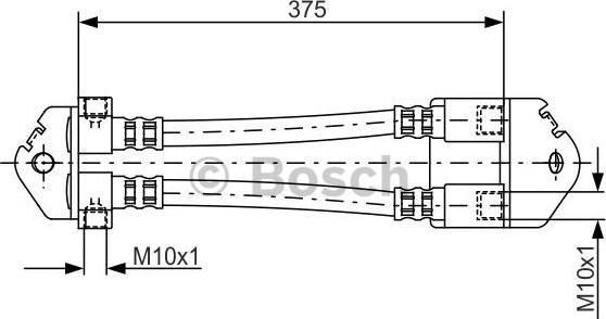 BOSCH 1 987 481 072 - Əyləc şlanqı furqanavto.az