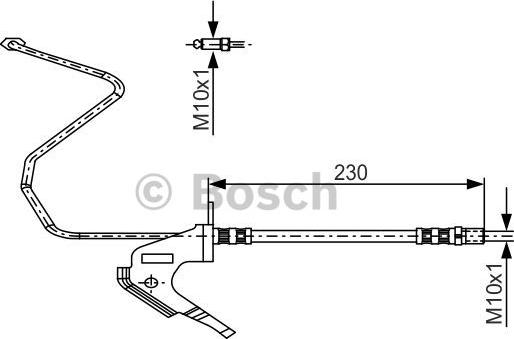 BOSCH 1 987 481 161 - Əyləc şlanqı furqanavto.az