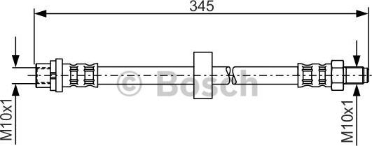 BOSCH 1 987 481 168 - Əyləc şlanqı furqanavto.az