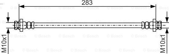 BOSCH 1 987 481 163 - Əyləc şlanqı furqanavto.az