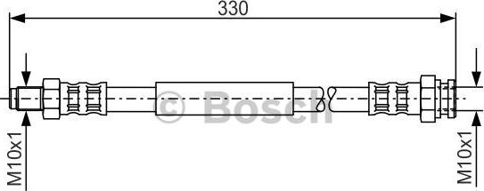 BOSCH 1 987 481 124 - Əyləc şlanqı furqanavto.az