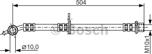 BOSCH 1 987 481 306 - Əyləc şlanqı furqanavto.az