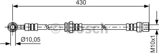 BOSCH 1 987 481 384 - Əyləc şlanqı furqanavto.az