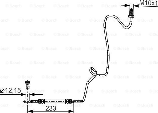 BOSCH 1 987 481 339 - Əyləc şlanqı furqanavto.az