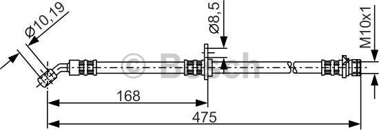 BOSCH 1 987 481 326 - Əyləc şlanqı furqanavto.az