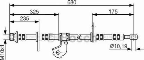 BOSCH 1 987 481 322 - Əyləc şlanqı furqanavto.az