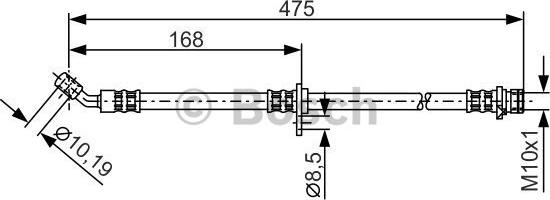 BOSCH 1 987 481 327 - Əyləc şlanqı furqanavto.az