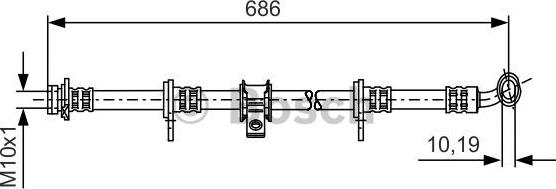 BOSCH 1 987 481 247 - Əyləc şlanqı furqanavto.az