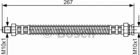 BOSCH 1 987 481 250 - Əyləc şlanqı furqanavto.az