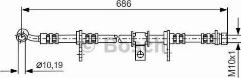 BOSCH 1 987 481 233 - Əyləc şlanqı furqanavto.az