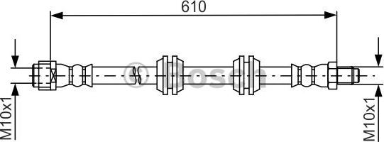 BOSCH 1 987 481 744 - Əyləc şlanqı furqanavto.az