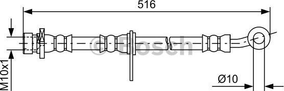 BOSCH 1 987 481 729 - Əyləc şlanqı furqanavto.az