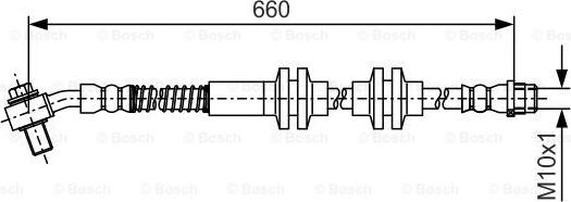 BOSCH 1 987 481 A48 - Əyləc şlanqı www.furqanavto.az