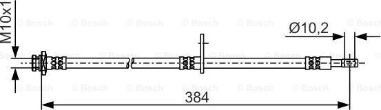 BOSCH 1 987 481 A54 - Əyləc şlanqı furqanavto.az