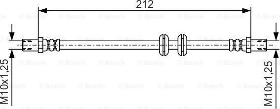 BOSCH 1 987 481 A51 - Əyləc şlanqı www.furqanavto.az