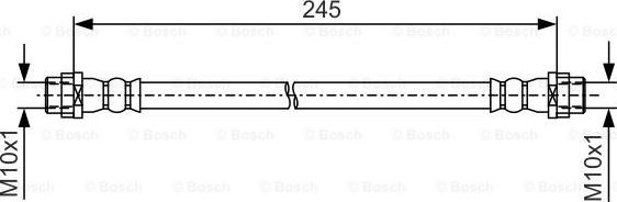 BOSCH 1 987 481 A61 - Əyləc şlanqı furqanavto.az