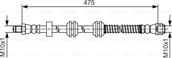 BOSCH 1 987 481 A01 - Əyləc şlanqı furqanavto.az