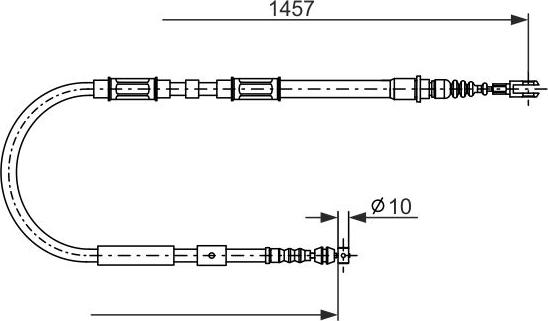 BOSCH 1 987 482 900 - Kabel, dayanacaq əyləci furqanavto.az