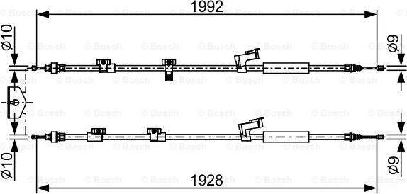 BOSCH 1 987 482 494 - Kabel, dayanacaq əyləci furqanavto.az