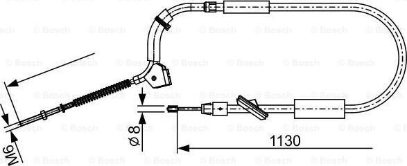 BOSCH 1 987 482 490 - Kabel, dayanacaq əyləci furqanavto.az