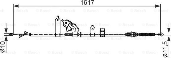 BOSCH 1 987 482 441 - Kabel, dayanacaq əyləci furqanavto.az