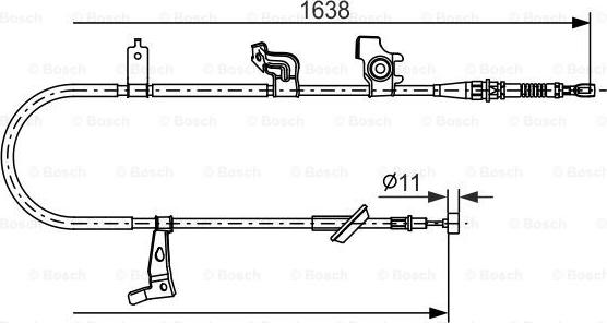 BOSCH 1 987 482 465 - Kabel, dayanacaq əyləci furqanavto.az