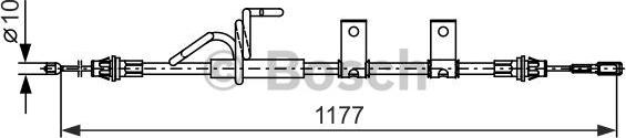 BOSCH 1 987 482 404 - Kabel, dayanacaq əyləci furqanavto.az