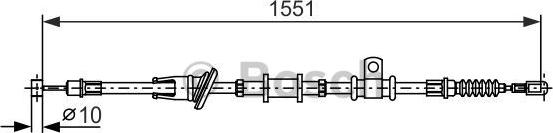 BOSCH 1 987 482 400 - Kabel, dayanacaq əyləci furqanavto.az