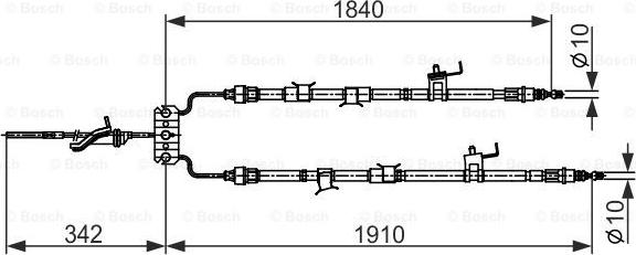 BOSCH 1 987 482 420 - Kabel, dayanacaq əyləci furqanavto.az