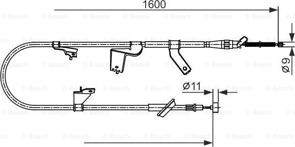 BOSCH 1 987 482 428 - Kabel, dayanacaq əyləci furqanavto.az