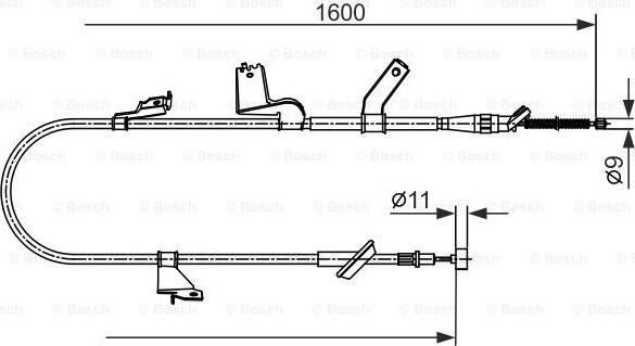 BOSCH 1 987 482 427 - Kabel, dayanacaq əyləci furqanavto.az