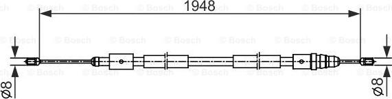 BOSCH 1 987 482 541 - Kabel, dayanacaq əyləci furqanavto.az