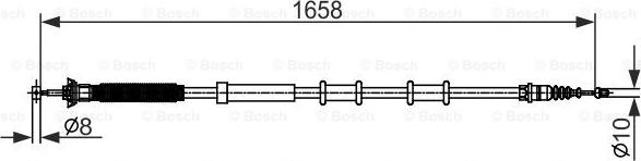 BOSCH 1 987 482 581 - Kabel, dayanacaq əyləci furqanavto.az