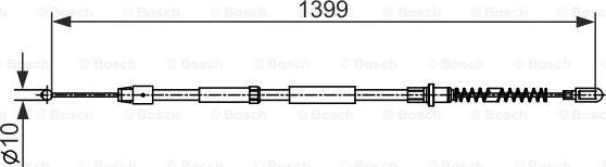 BOSCH 1 987 482 539 - Kabel, dayanacaq əyləci furqanavto.az