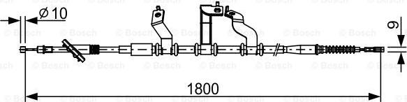 BOSCH 1 987 482 530 - Kabel, dayanacaq əyləci furqanavto.az