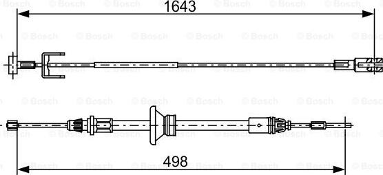 BOSCH 1 987 482 525 - Kabel, dayanacaq əyləci furqanavto.az