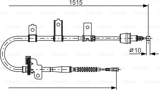 BOSCH 1 987 482 098 - Kabel, dayanacaq əyləci furqanavto.az