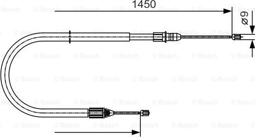 BOSCH 1 987 482 040 - Kabel, dayanacaq əyləci furqanavto.az