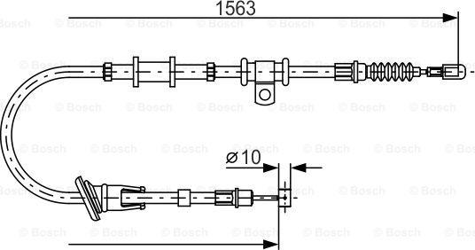 BOSCH 1 987 482 064 - Kabel, dayanacaq əyləci furqanavto.az