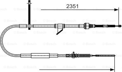 BOSCH 1 987 482 067 - Kabel, dayanacaq əyləci furqanavto.az