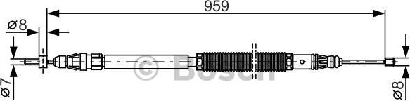 BOSCH 1 987 482 001 - Kabel, dayanacaq əyləci furqanavto.az