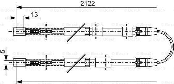 BOSCH 1 987 482 010 - Kabel, dayanacaq əyləci furqanavto.az